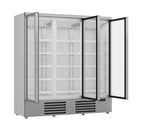 KOELKAST 3 GLASDEUREN JDE-1530R - geopend