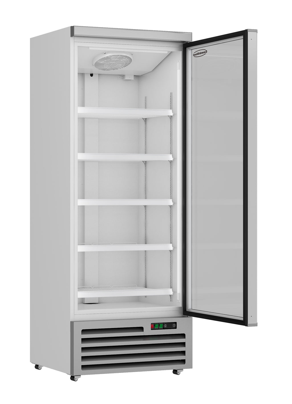 KOELKAST 1 GLASDEUR JDE-600R - geopend