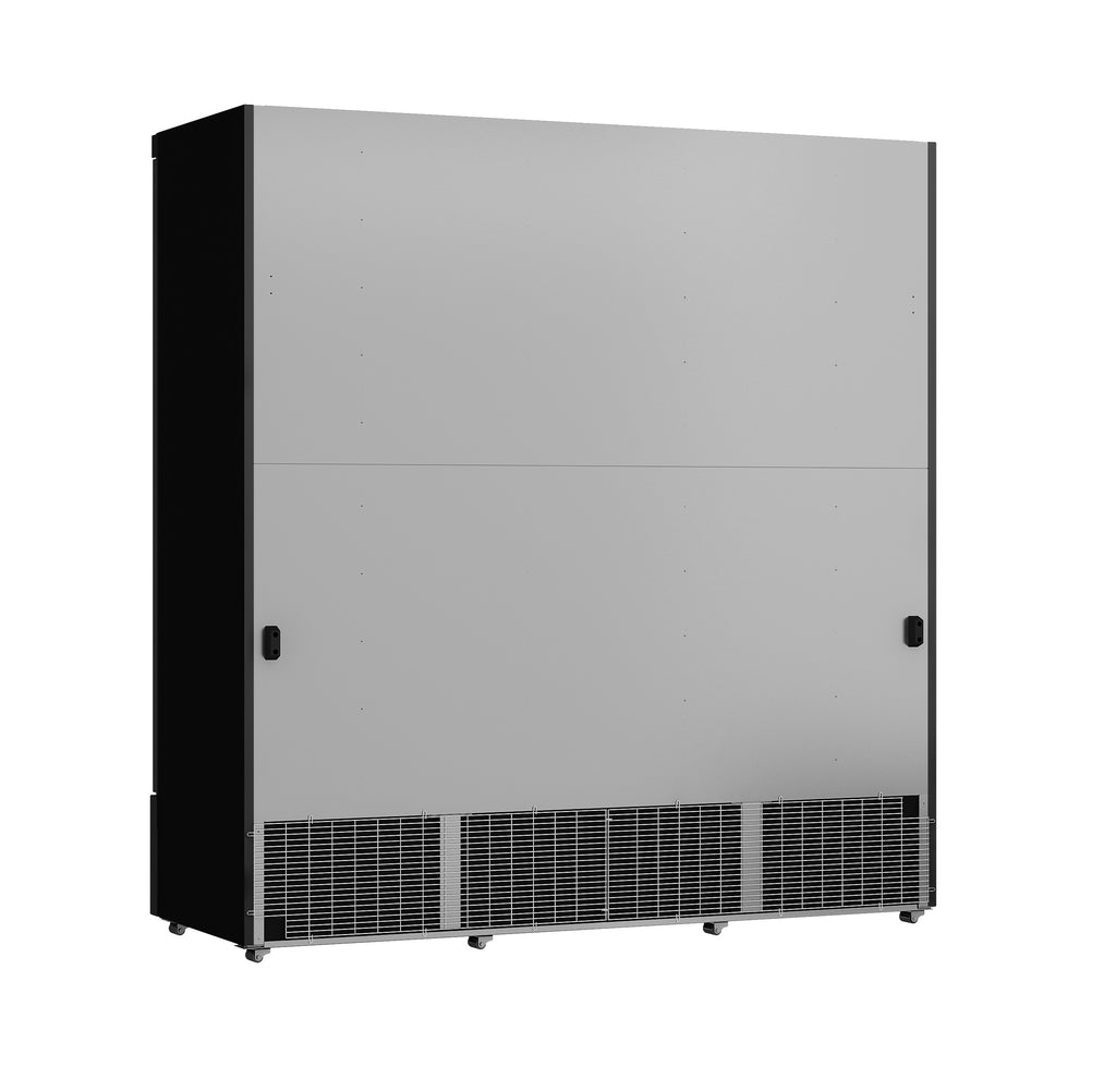 KOELKAST 3 GLASDEUREN ZWART JDE-1530R BL - achterzijde