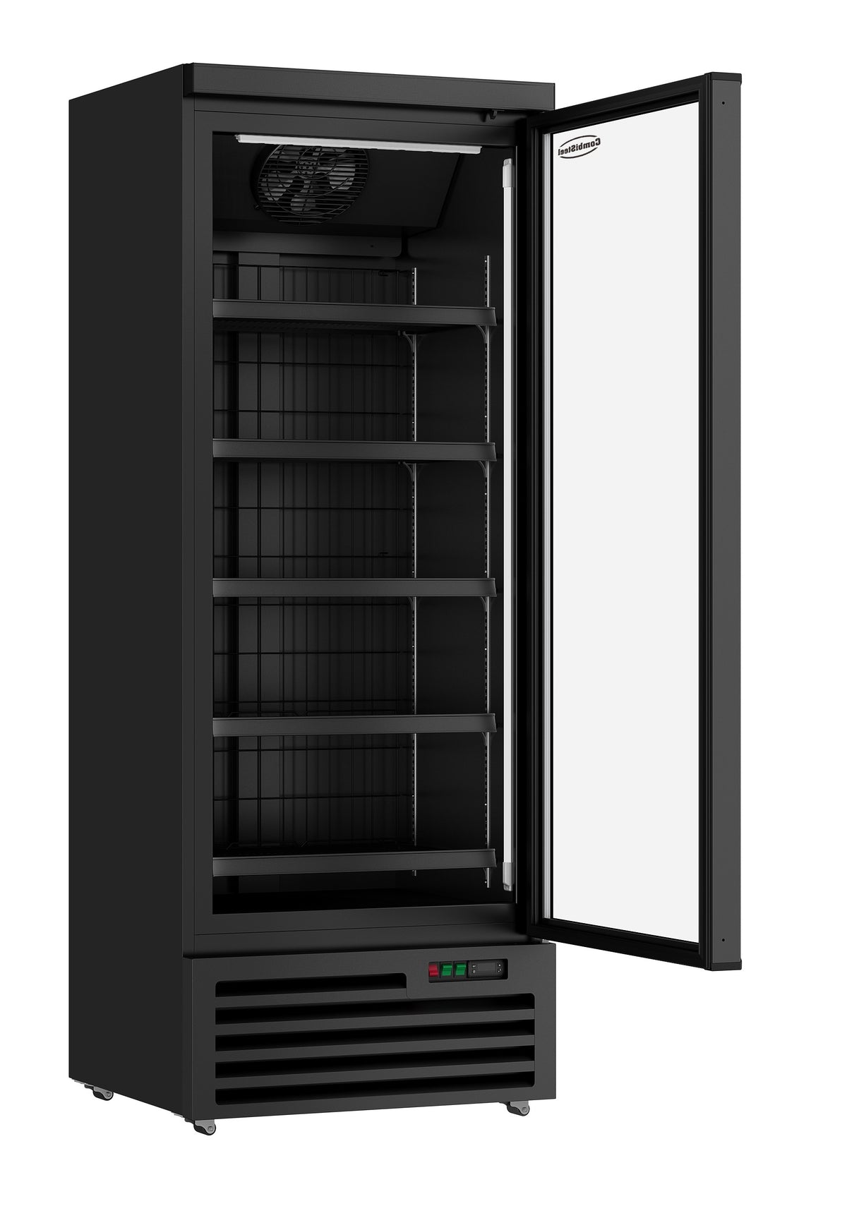 Freezer cabinet 1 glass door black JDE-600F bl - Combisteel 7455.2244
