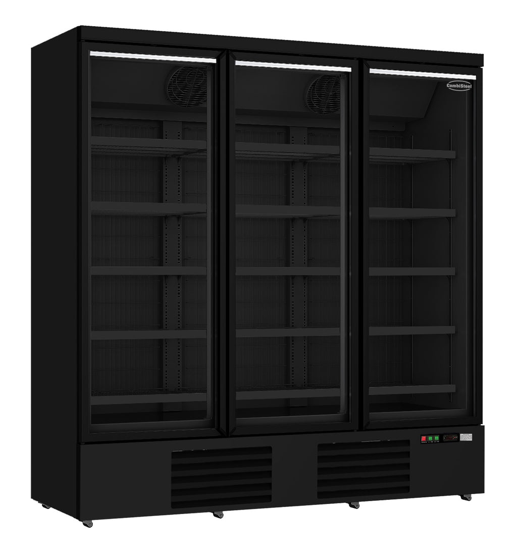 VRIESKAST 3 GLASDEUREN ZWART JDE-1530F BL
**Let op, er is sprake van een hogere inschakelstroom waardoor een automaat met C karakteristiek noodzakelijk is.** - 7455.2250