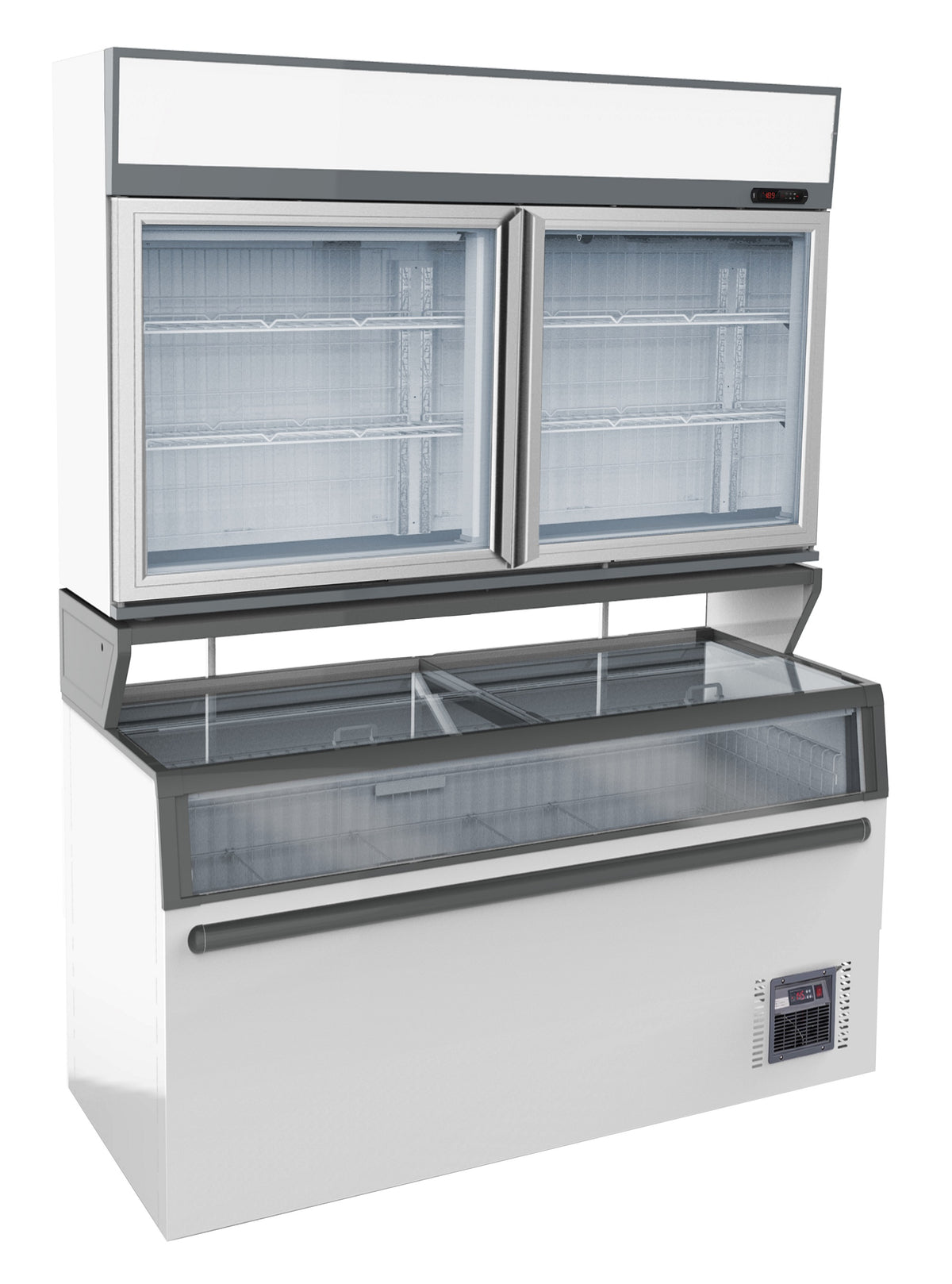 WANDVRIESKAST WIT 2 GLASDEUREN - 7455.2520