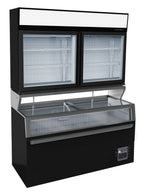 WANDVRIESKAST ZWART 2 GLASDEUREN - 7455.2530