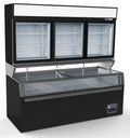 WANDVRIESKAST ZWART 3 GLASDEUREN - 7455.2535