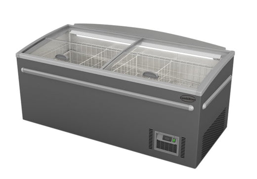 Supermarkt vrieskist grijs kop element automatische ontdooiing - Combisteel 7455.2660