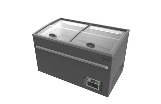 Supermarkt vrieskist grijs 1450 automatische ontdooiing - Combisteel 7455.2665
