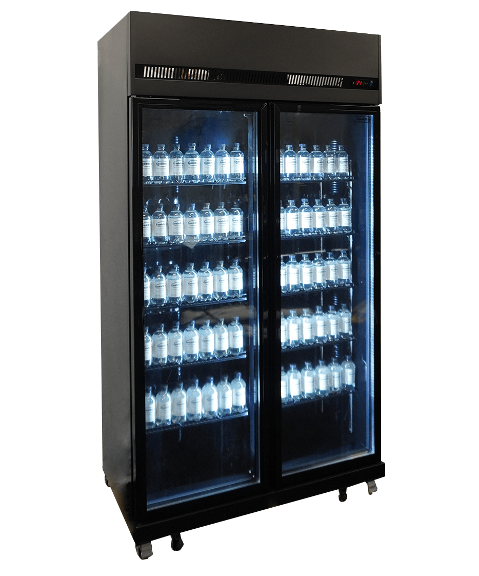 KOELKAST 2 GLASDEUREN ZWART IRM-770R BL - aanvullende productfoto 2