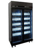 KOELKAST 2 GLASDEUREN ZWART IRM-770R BL - aanvullende productfoto 2