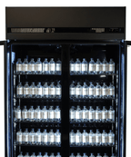 KOELKAST 2 GLASDEUREN ZWART IRM-770R BL - aanvullende productfoto 7
