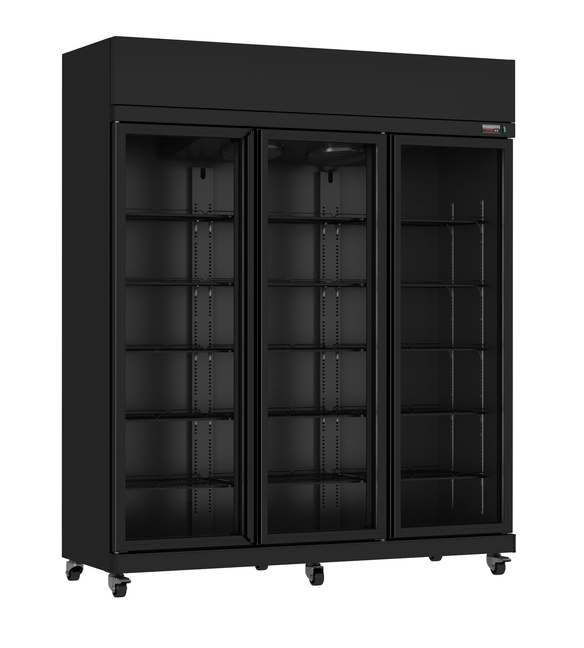 Refrigerator 3 glass doors black IRM-1180R bl - Combisteel 7455.3155