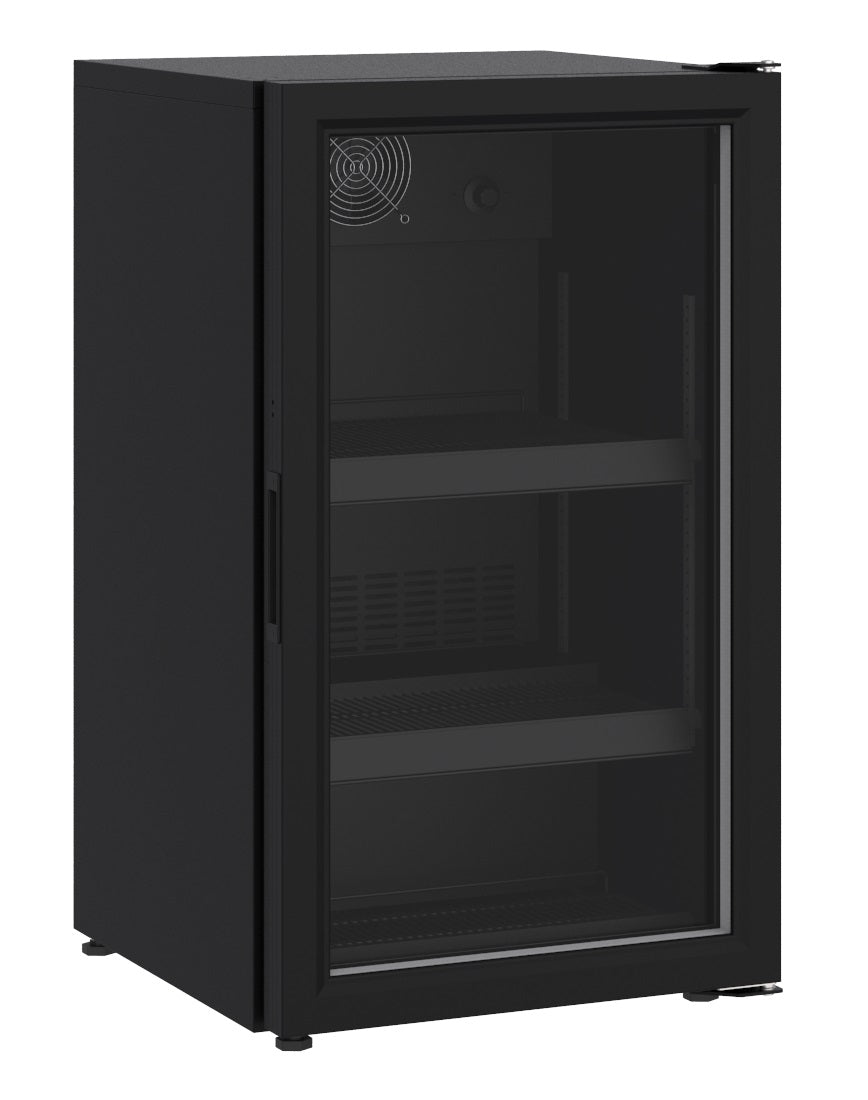 GLASDEUR KOELKAST TAFELMODEL 136L ZWART - 7464.0015