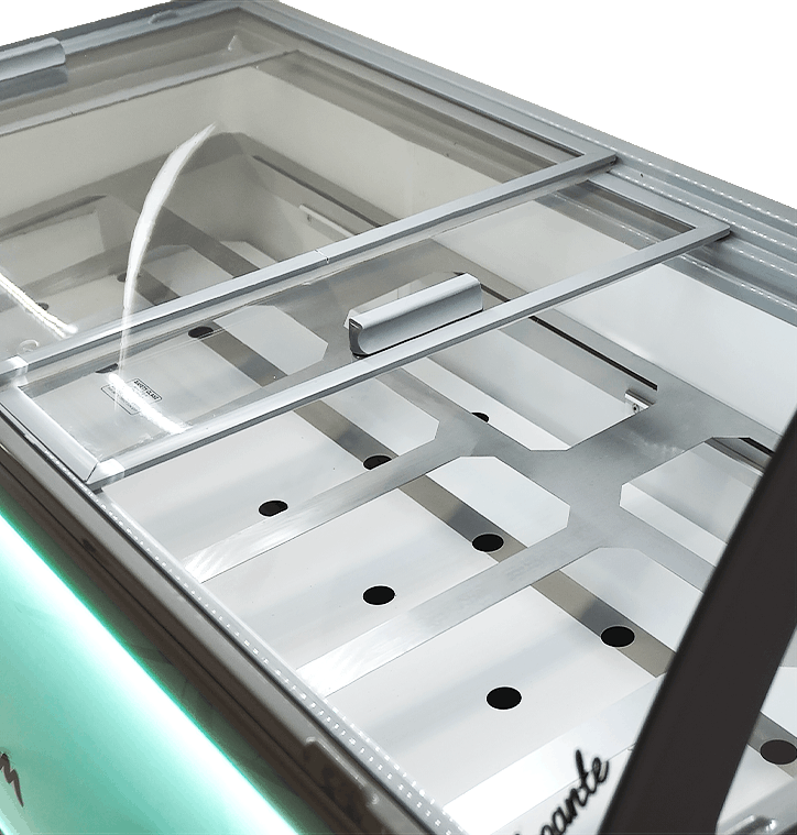 Ice cream display case curacao 10X 5 ltr - Combisteel 7472.0105