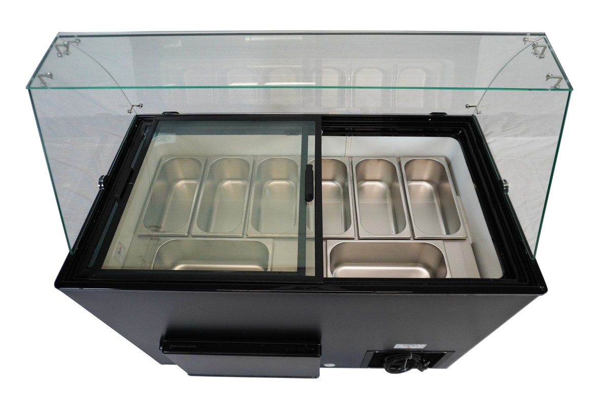 SCHEPIJSVITRINE JAVA ZWART 8x5 LTR - aanvullende productfoto 10