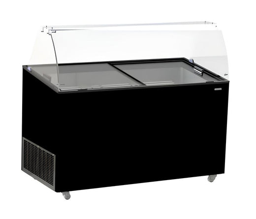Schepijsvitrine tenerife zwart 10X5 ltr - Combisteel 7472.0134