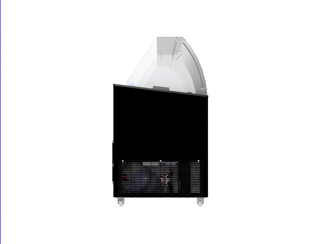 SCHEPIJSVITRINE TENERIFE ZWART 10X5 LTR - aanvullende productfoto 2
