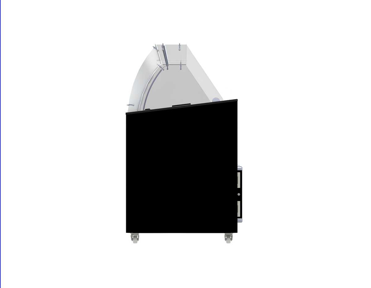 Ice cream display case tenerife black 10X5 ltr - Combisteel 7472.0134