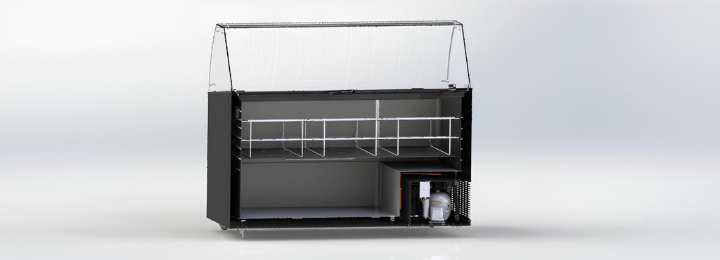 SCHEPIJSVITRINE TENERIFE ZWART 10X5 LTR - aanvullende productfoto 5