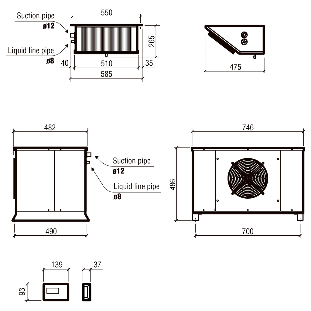 SPLIT UNIT KOEL 9.81-26.17 M3 - aanvullende productfoto 1