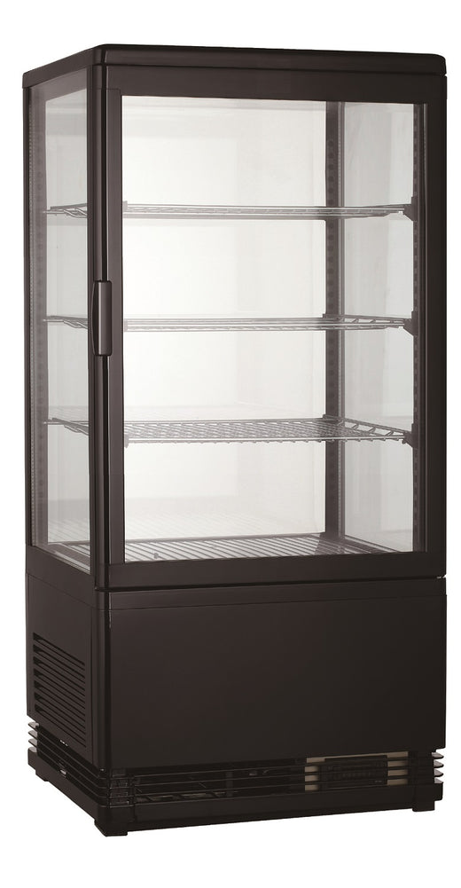 Koelvitrine 78 l zwart - Combisteel 7487.0175