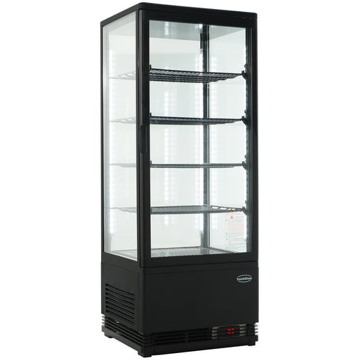 Koelvitrine 98 l zwart - Combisteel 7487.0180