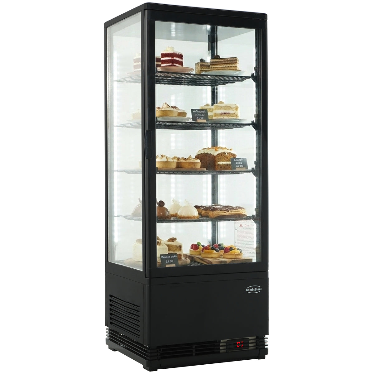 Refrigerated display case 98 l black - Combisteel 7487.0180