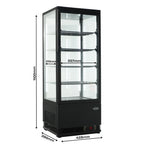 KOELVITRINE 98L ZWART - aanvullende productfoto 9