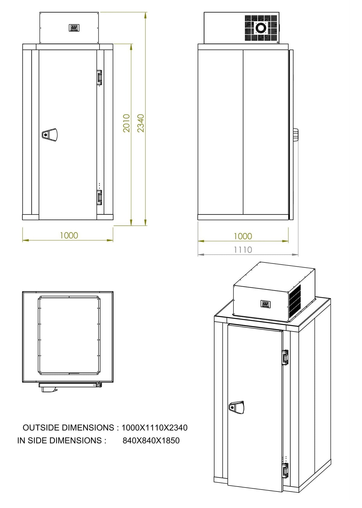 MINI KOELCEL INCL. KOELUNIT - aanvullende productfoto 2