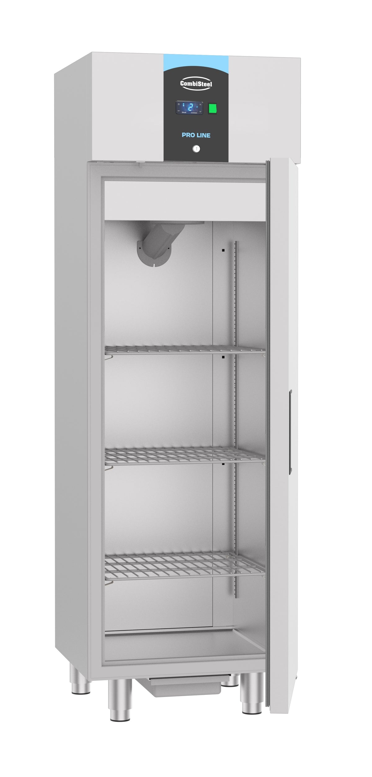 KOELKAST RVS 400 LTR - geopend