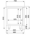 700 VRIESWERKBANK 2 DEUREN MONOBLOCK ENERGY LINE - aanvullende productfoto 2