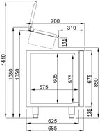 SALADETTE 2 DEUREN 7x 1/3GN PAN - aanvullende productfoto 1