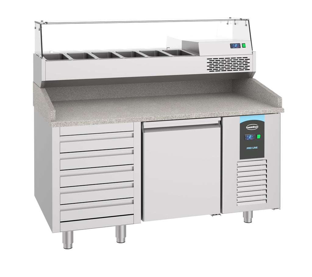 PIZZAWERKBANK 1 DEUR 5 LADEN - aanvullende productfoto 1