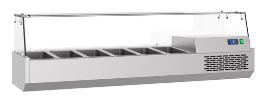 Gekoelde opzetvitrine 6X 1/3 GN - Combisteel 7489.5240
