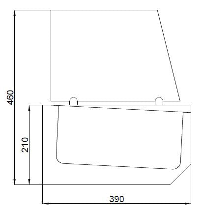 GEKOELDE OPZETVITRINE 10X 1/3 GN - aanvullende productfoto 1