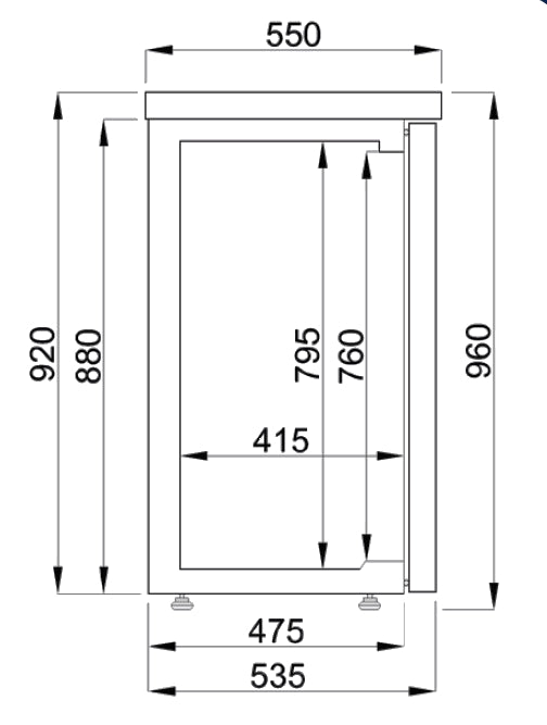 BARKOELER ZWART 4 GLASDEUREN - aanvullende productfoto 1