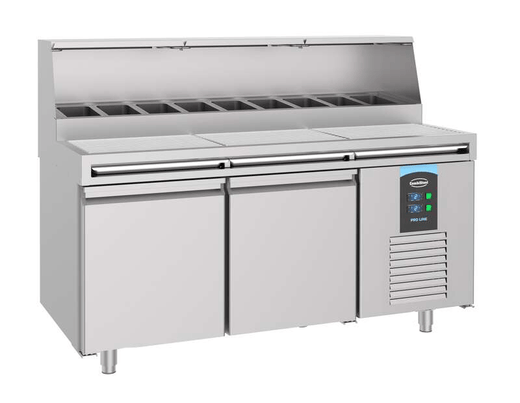 Pizzawerkbank 2 deuren 9x 1/3 GN pan - Combisteel 7489.5300