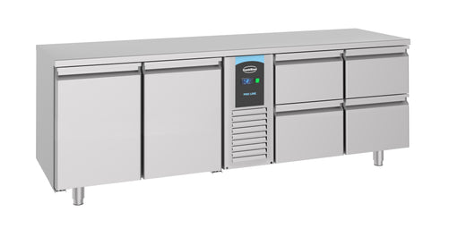 Koelwerkbank 2DRS 4 laden monoblock energy line - 2270x700 mm - Combisteel 7489.5370
