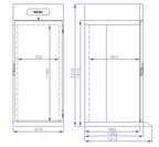 ROLL-IN KOELKAST RVS MONO BLOCK 700 LTR - aanvullende productfoto 2