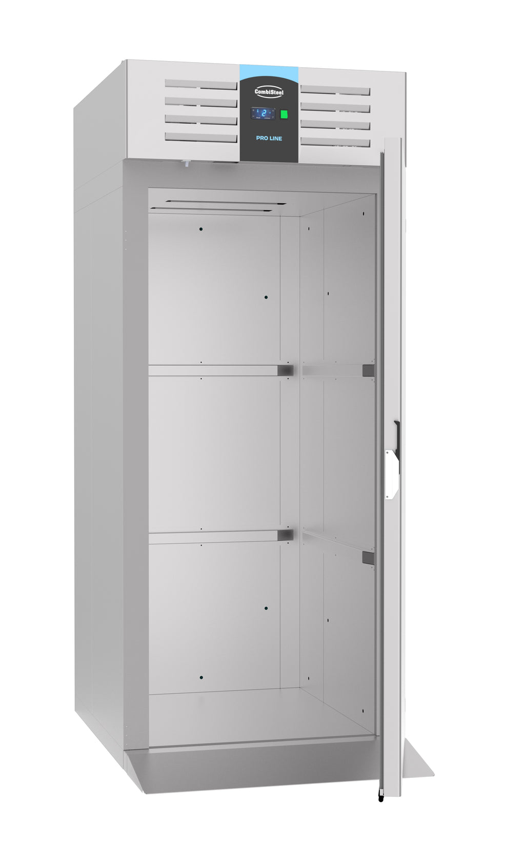 ROLL-IN VRIESKAST RVS MONO BLOCK 700 LTR - geopend
