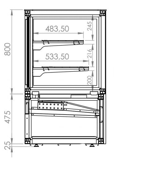 KOELVITRINE 750L - aanvullende productfoto 2