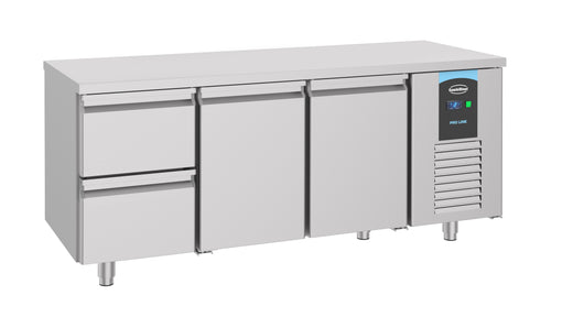 Koelwerkbank 2 deuren 2 laden energy line - 1865x700 mm - Combisteel 7489.5520