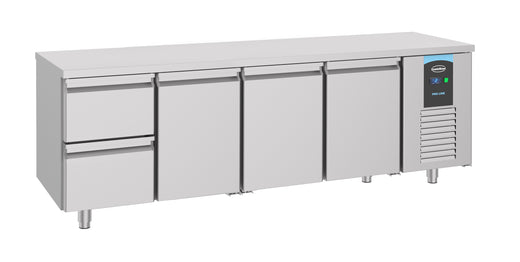 Koelwerkbank 3 deuren 2 laden energy line - 2330x700 mm - Combisteel 7489.5525
