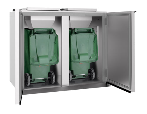 AFVALKOELER 2X 240L - geopend