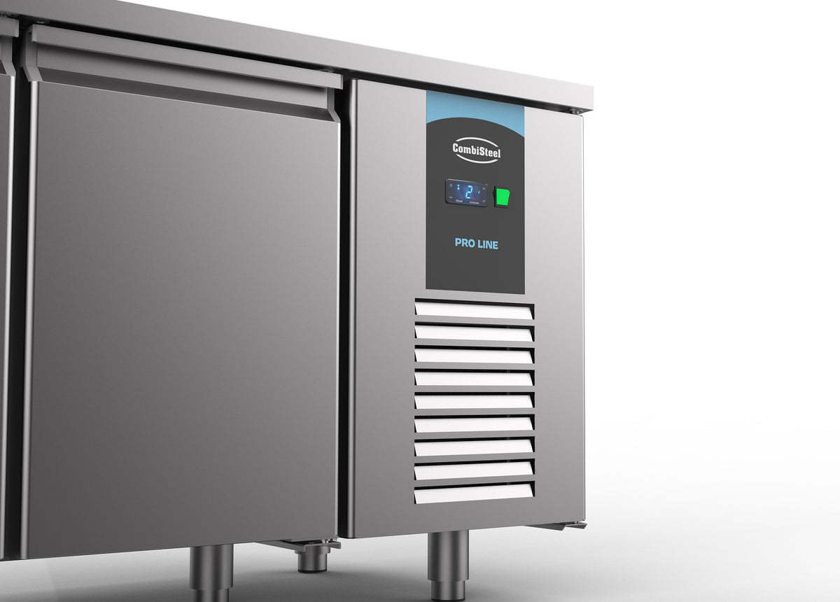 Refrigerated counter 3 doors 2 drawers energy line - 2330x700 mm - Combisteel 7489.5525