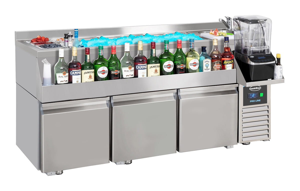 KOELWERKBANK 3 DEUREN MET COCKTAIL BAR STATION - 7489.6005
