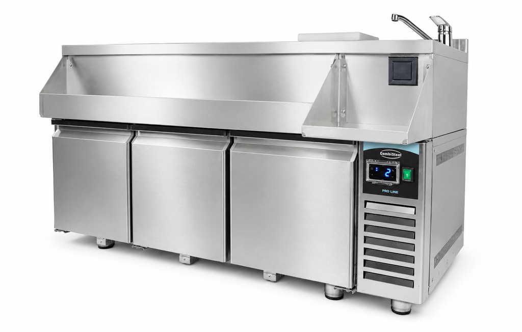 KOELWERKBANK 3 DEUREN MET COCKTAIL BAR STATION - aanvullende productfoto 2