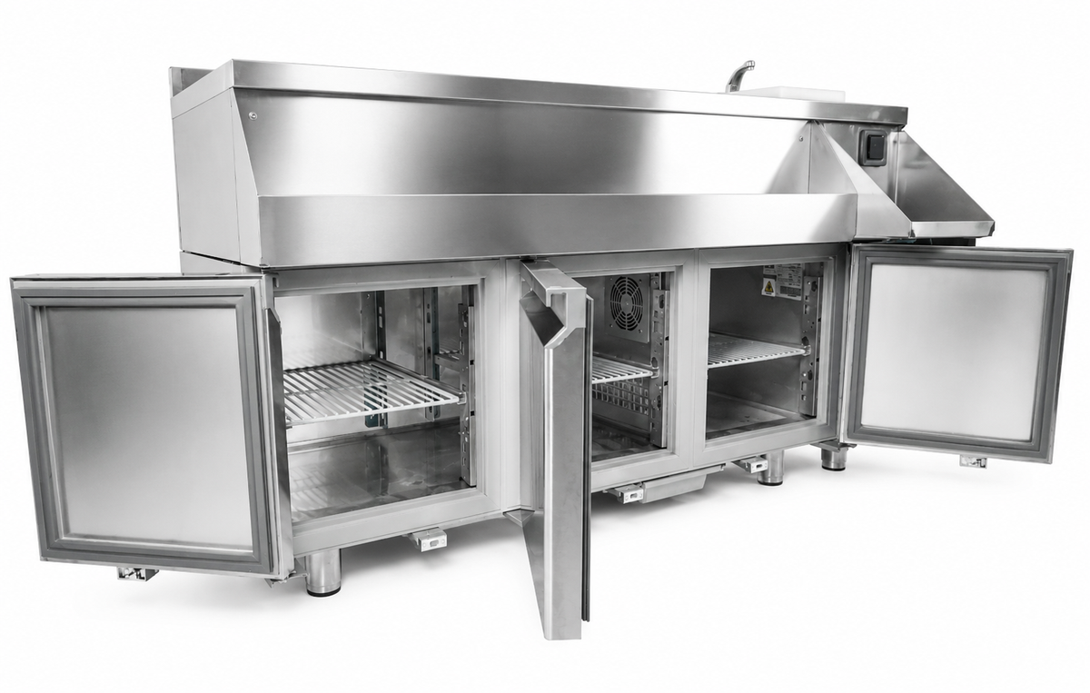 KOELWERKBANK 3 DEUREN MET COCKTAIL BAR STATION - aanvullende productfoto 4