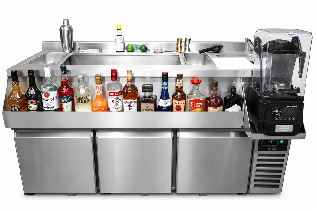 KOELWERKBANK 3 DEUREN MET COCKTAIL BAR STATION - aanvullende productfoto 5