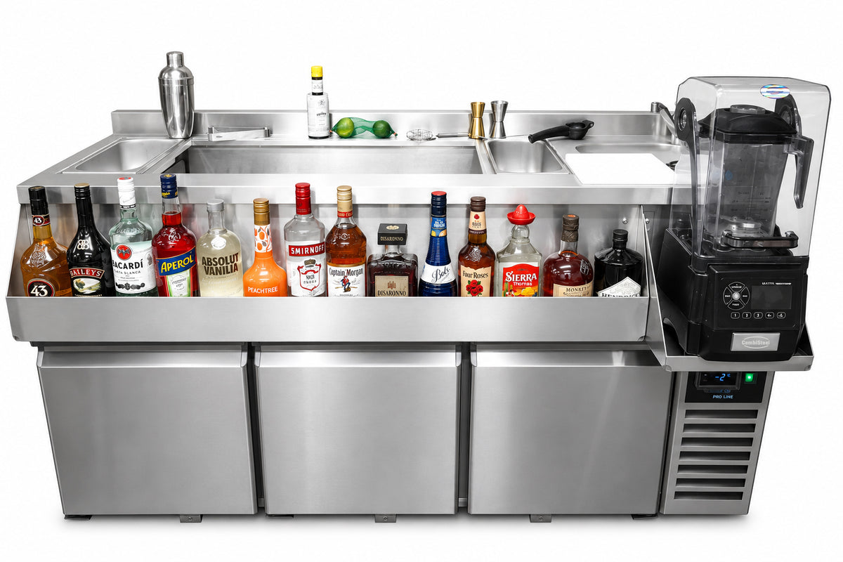 KOELWERKBANK 3 DEUREN MET COCKTAIL BAR STATION - aanvullende productfoto 5
