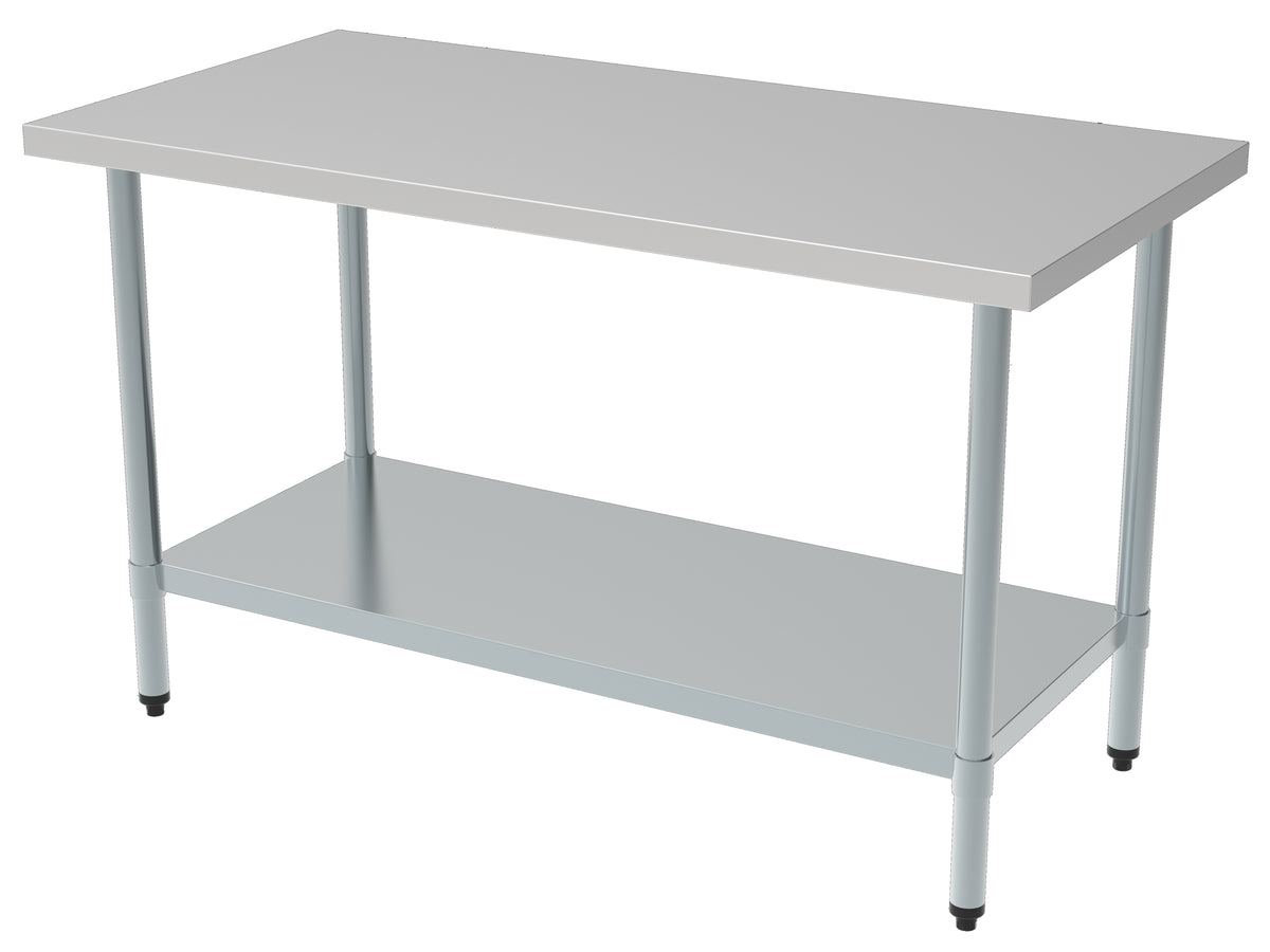Work table with undershelf flat-packed - 1000x700 mm - Combisteel 7490.0030