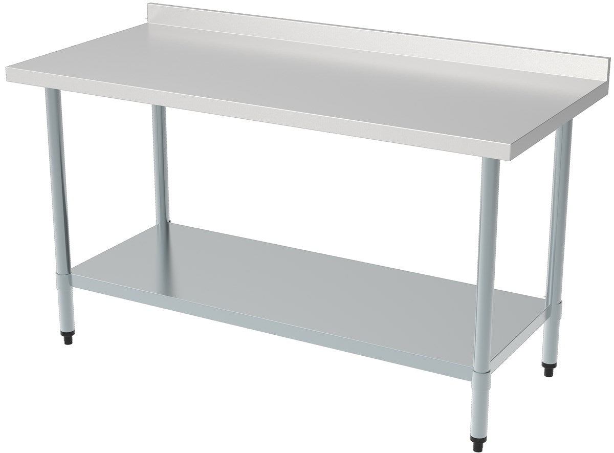 Work table with undershelf upstand flat-packed - 1600x700 mm - Combisteel 7490.0080